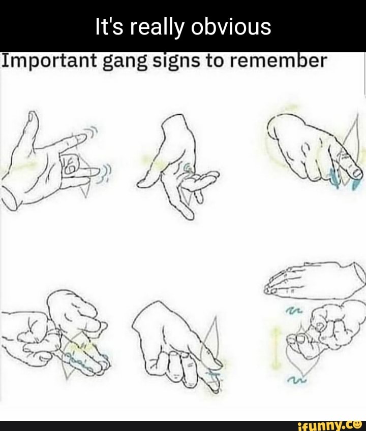 it-s-really-obvious-important-gang-signs-to-remember-on-ifunny