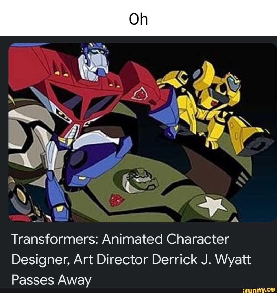 24 Ry Transformers Animated Character Designer, Art Director Derrick J