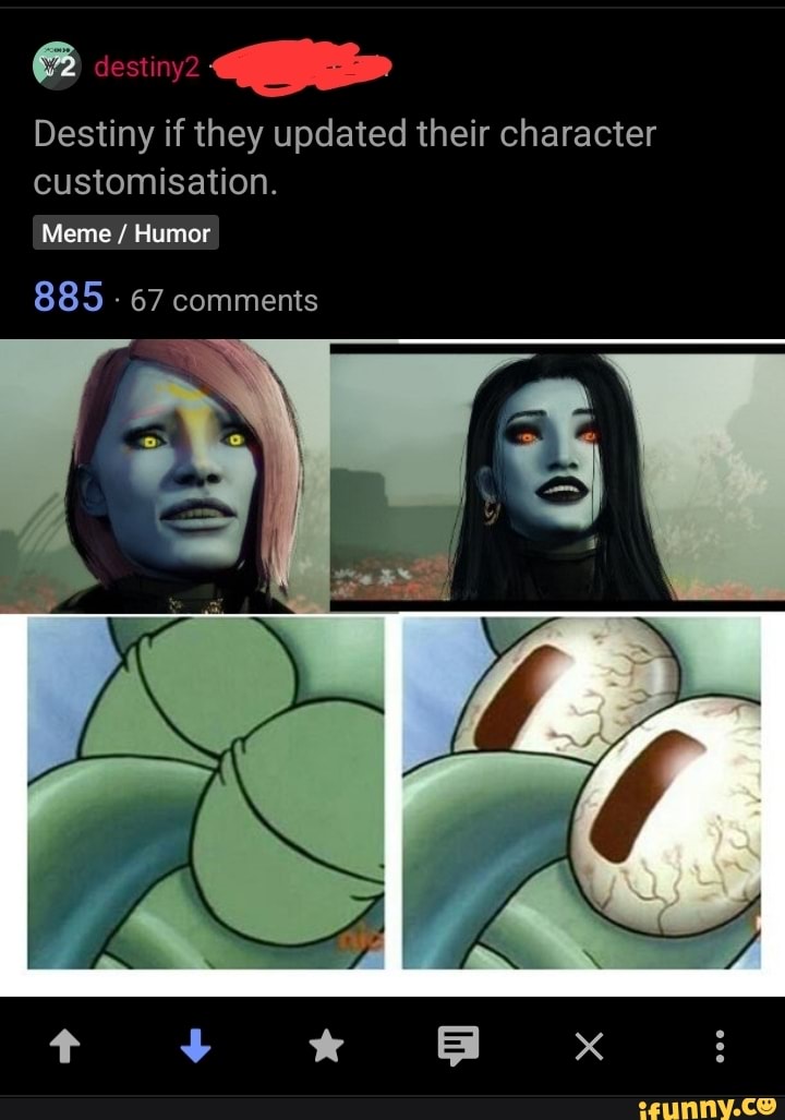 Destiny if they updated their character customisation. destiny2 Meme ...