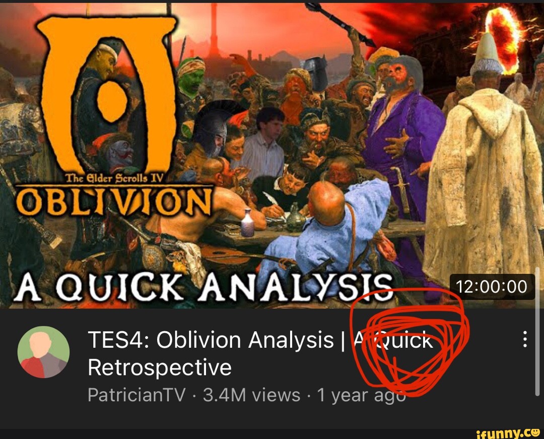 A Quick Analysis Tes4 Oblivion Analysis I Quick Retrospective A Quick Analysis Tes4 Oblivion Analysis I Quick Retrospective
