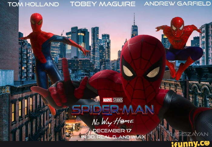 TOM HOLLAND TOBEY MAGUIRE ANDREW GARFIELD SPIDER-MAN they - iFunny