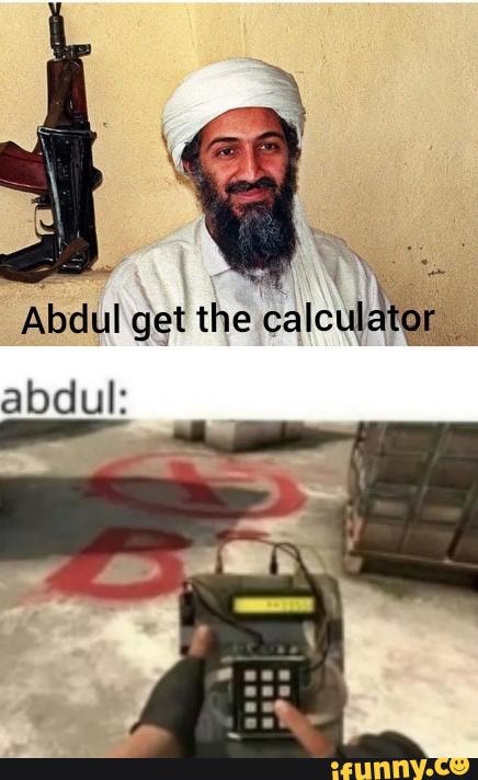 E calculator Abdul get th abdul: - iFunny