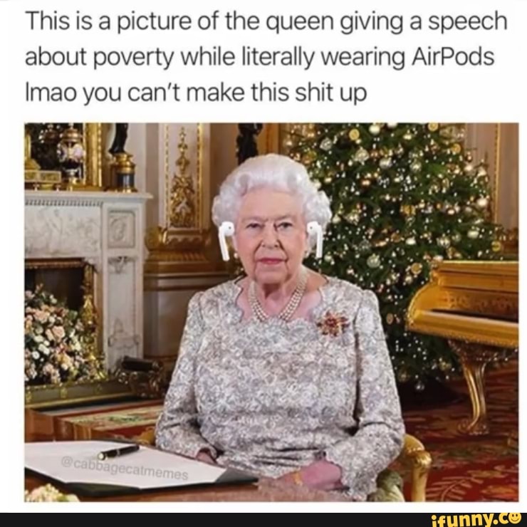 queen giving speech about poverty