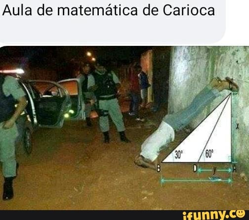 Aula de matemática de Carioca