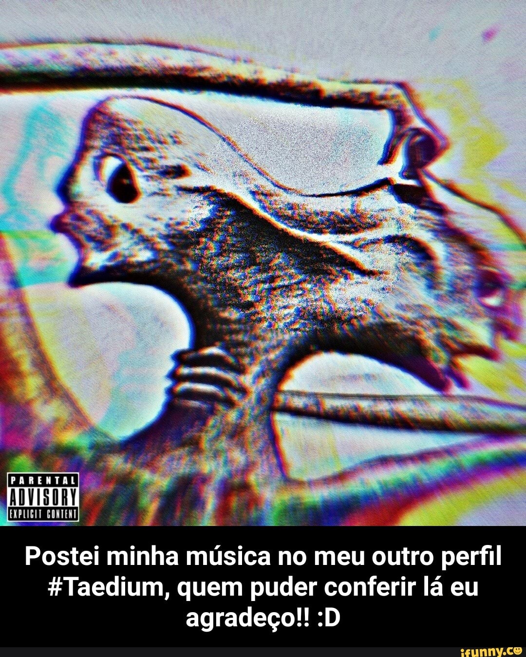 PARENTAL
Postei minha música no meu outro perfil
HTaedium, quem puder conferir lá eu agradeço!! :D - Postei minha música no meu outro perfil #Taedium, quem puder conferir lá eu agradeço!! :D