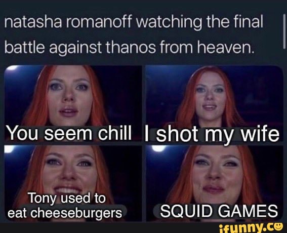 Natasha romanoff watching the final battle against thanos from heaven ...