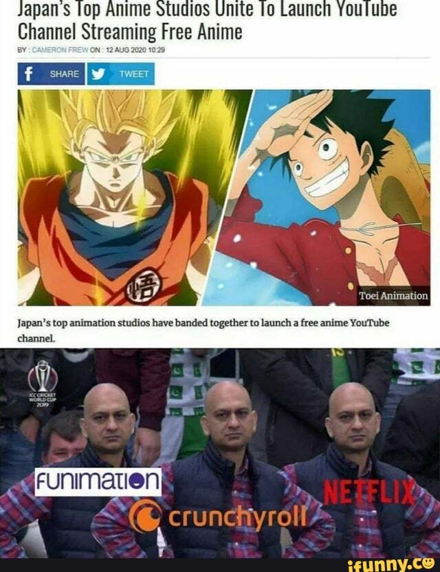 apan's lop
Channel Streaming Free Anime
Toei Animation
Japan's top animation studios have banded together to launch a free anime YouTube channel.
