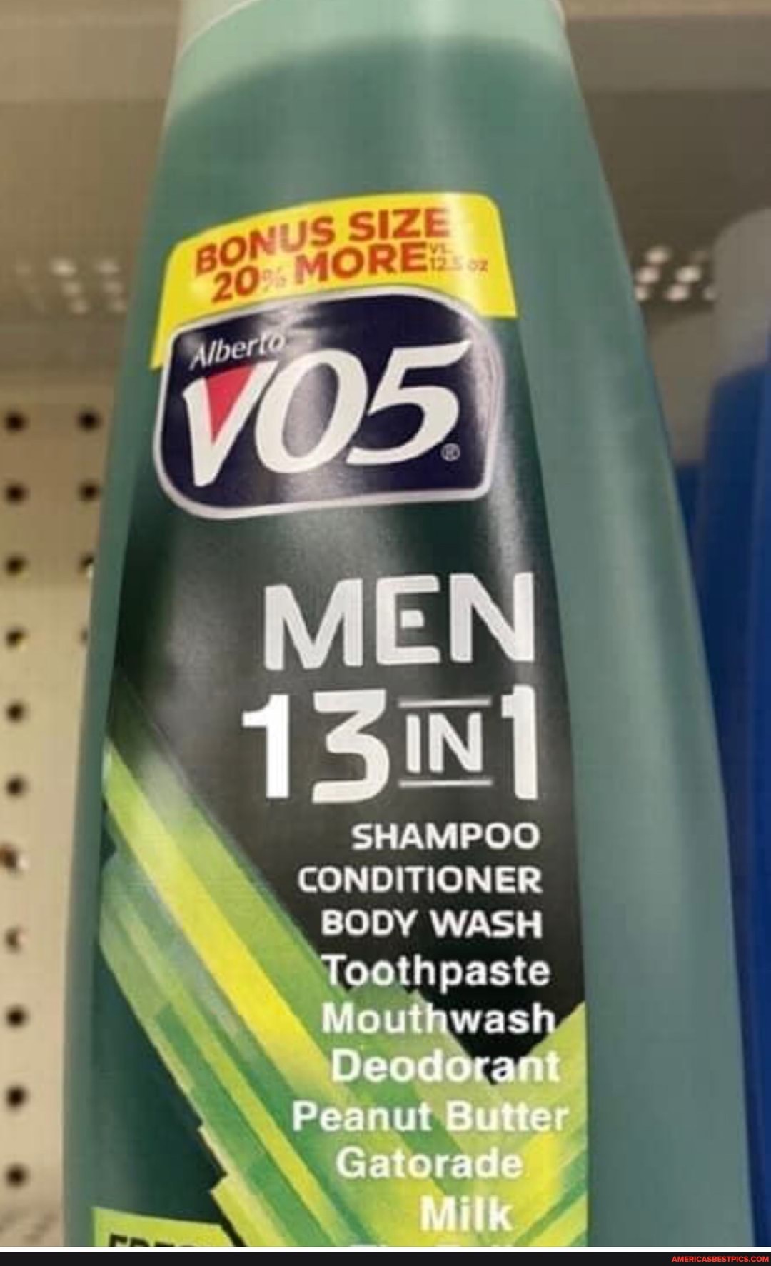 pert
SHAMPOO CONDITIONER BODY WASH Toothpaste
Mo washd orant
Peanut Butter
Gatorade
Milk