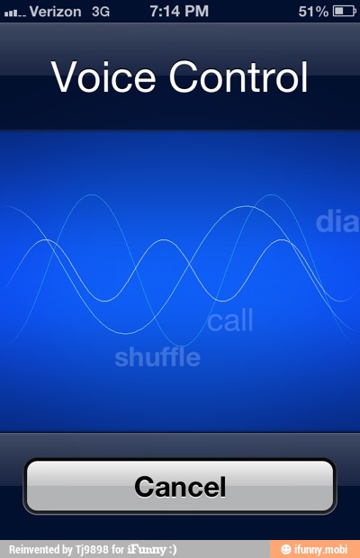 Em
Verizon 3G 7:14 PM CC
Voice Control