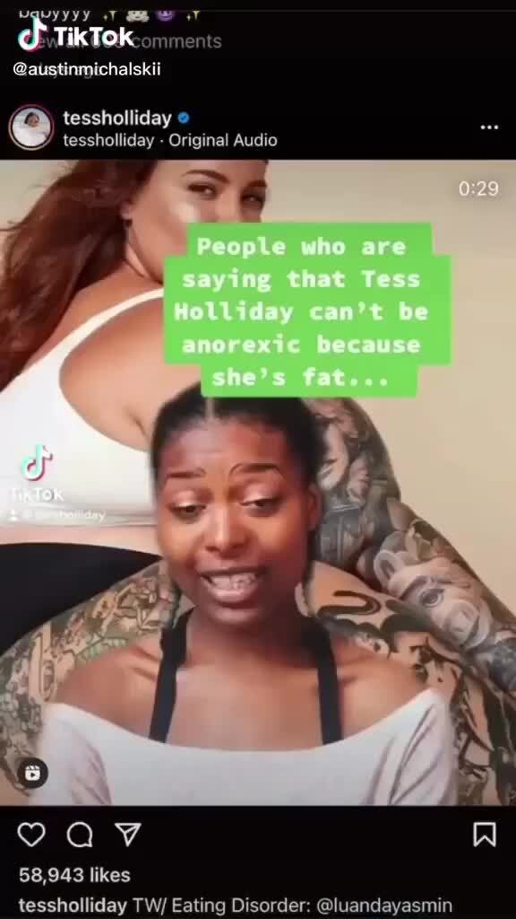 VOK omments
@auetinmichalskit
tessholliday tessholliday - Original Audio
he
CS
likes