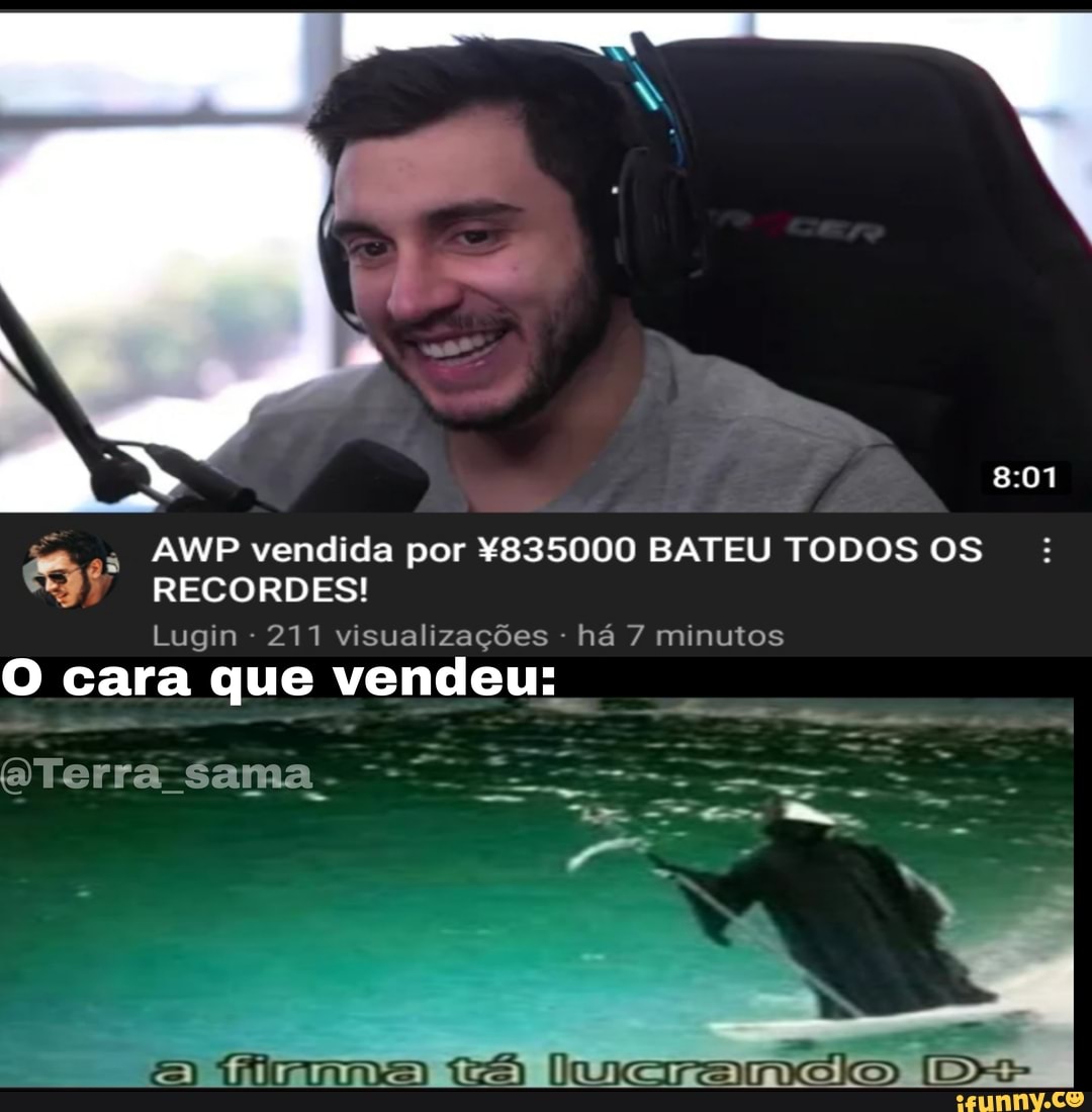 so
AWP vendida por Y835000 BATEU TODOS OS RECORDES!
Lugin 211 visualizações - há 7 minutos
O cara que vendeu:
sama,
(fimanna tá lua