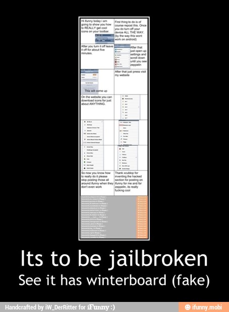 Its to be jailbroken
See it has winterboard (fake) - Its to be jailbroken
See it has winterboard (fake)