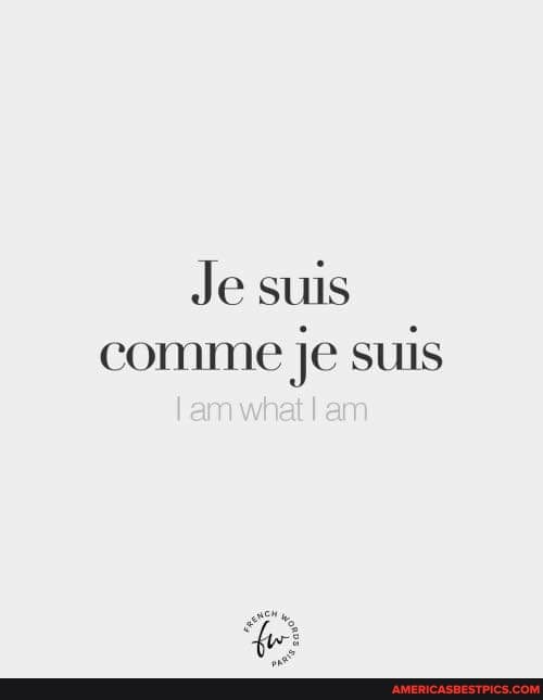Je suis comme je suis
de:
