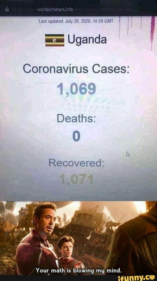 Last updated: July 20, 2020. 14:59 GMT I I
Coronavirus Cases:
Deaths:
Recovered:
ACTA ES
BloWing my mind.