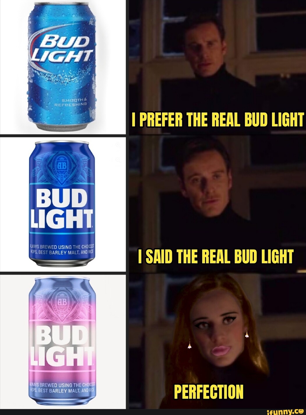 I PREFER THE REAL BUD LIGHT WED USING THE CHOI I SAID THE REAL BUD ...