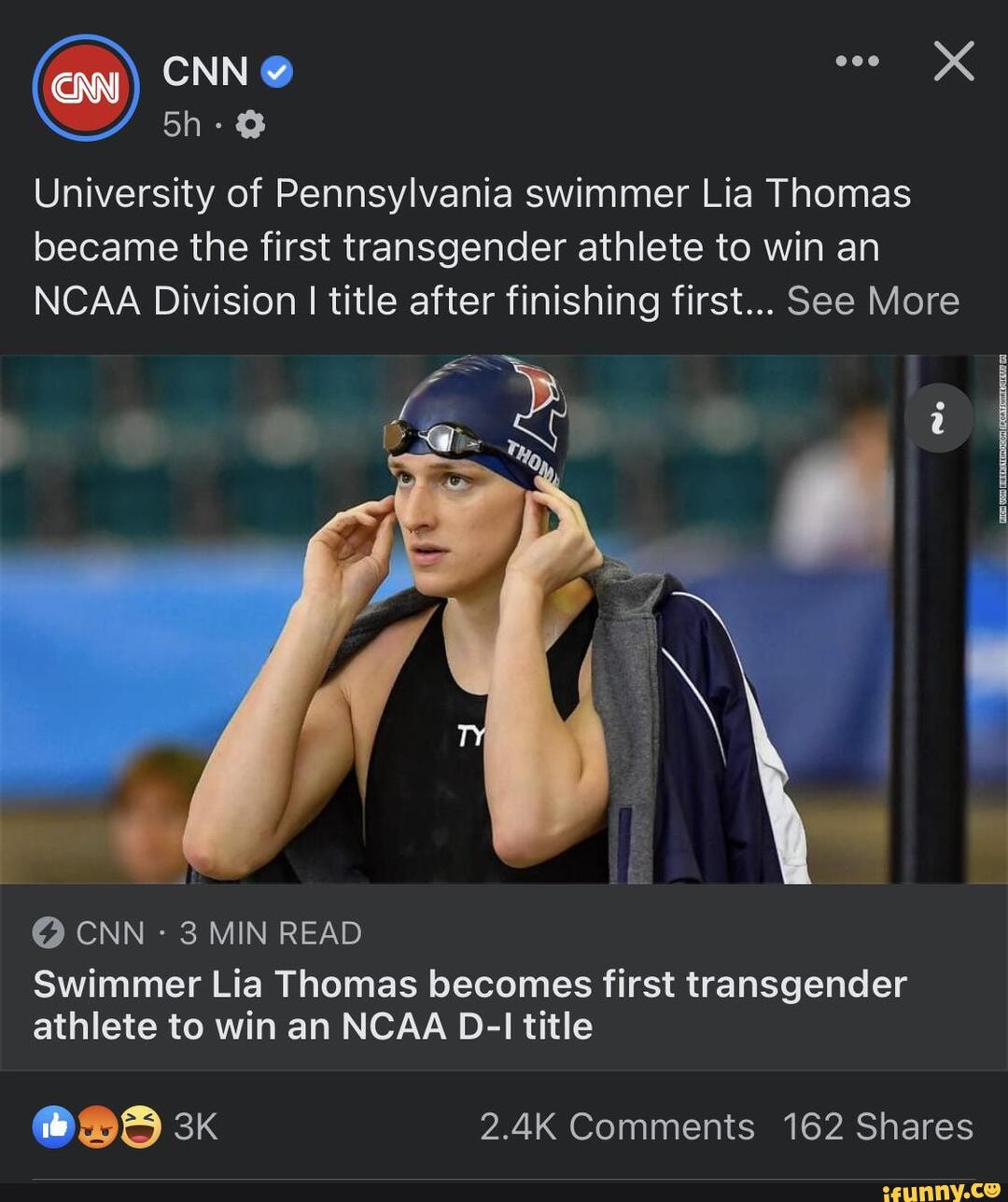 CNN) CNN University of Pennsylvania swimmer Lia Thomas became the first