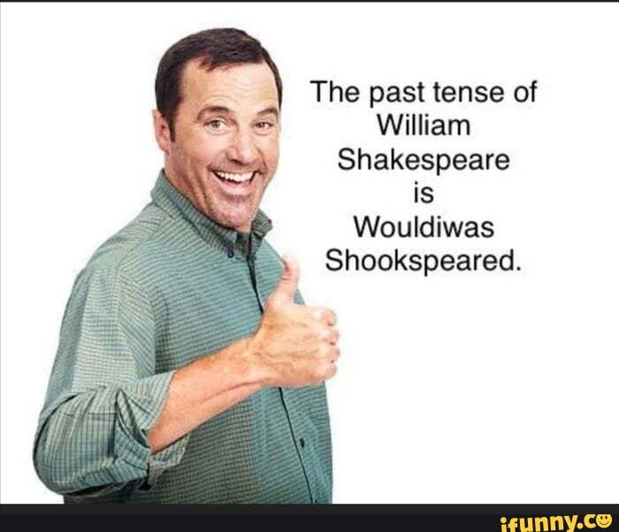 the-past-tense-of-william-shakespeare-is-wouldiwas-shookspeared