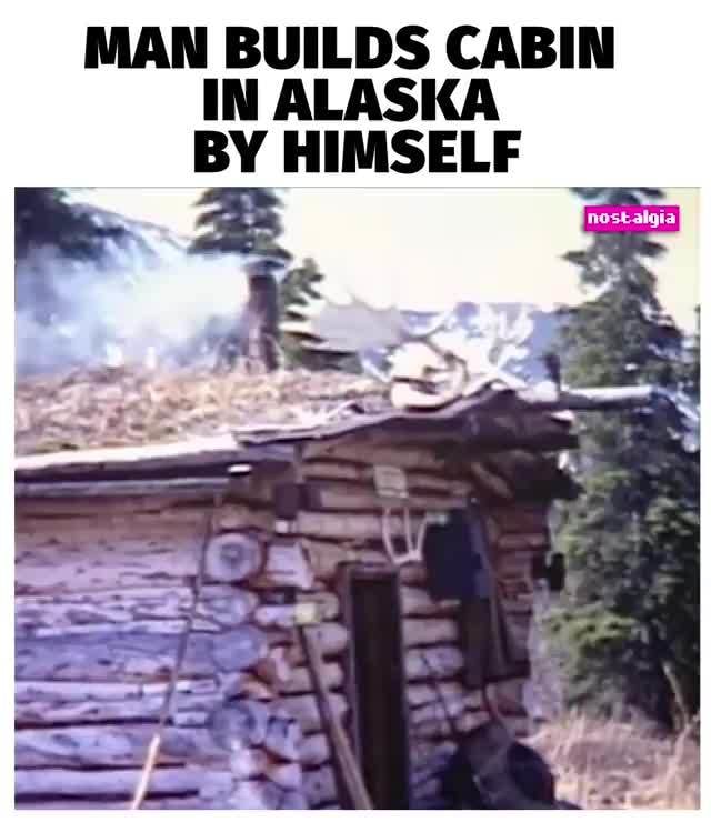 Man Builds Cabin In Alaska By Himself Ifunny