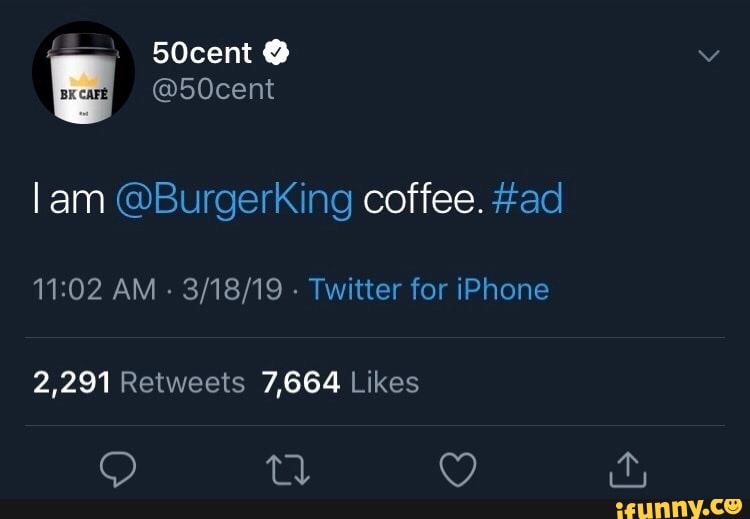 coffee. #ad lam @Burgerking