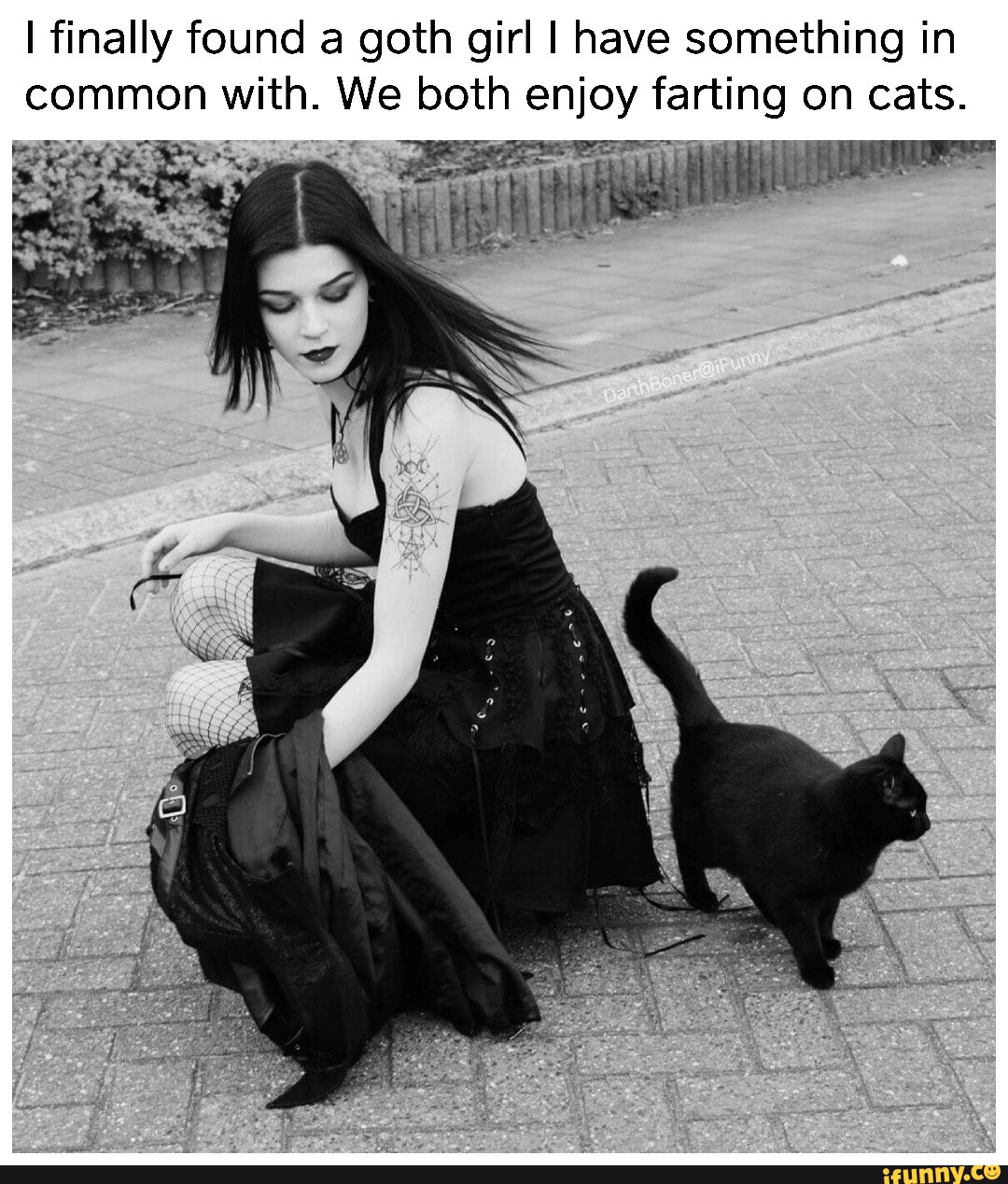 Goth Girl's Sad Cat Dance 