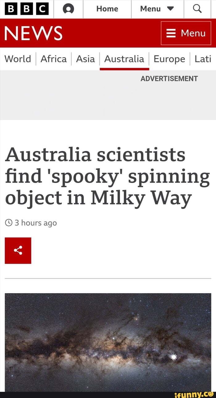 Spinning milky in spooky way object Scientists find