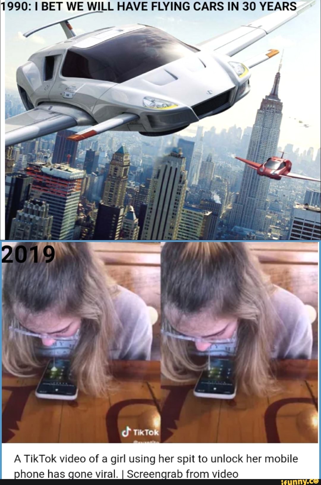 1990: I BET WE WILL HAVE FLYING CARS IN 30 YEARS