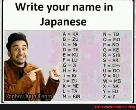 Write your name in
Japanese
NeTO Bezu com PeNO Baku Re SHi
Fel Se AR Geh Tech
He Re ek vVerRu leu We ME:
Ke ME XeNA Leta Yafu
Me RN
