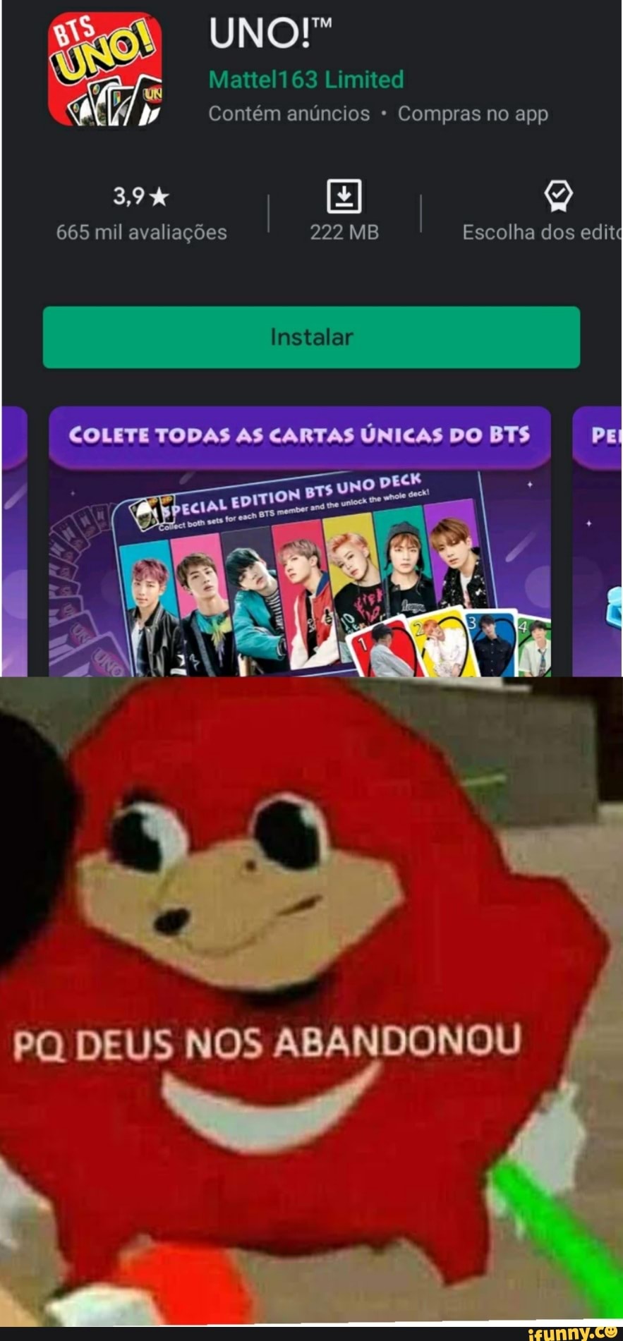 A
a Contém anúncios
COLETE TODAS AS CARTAS UNICAS DO BTS
PQ DEUS NOS ABANDONOU