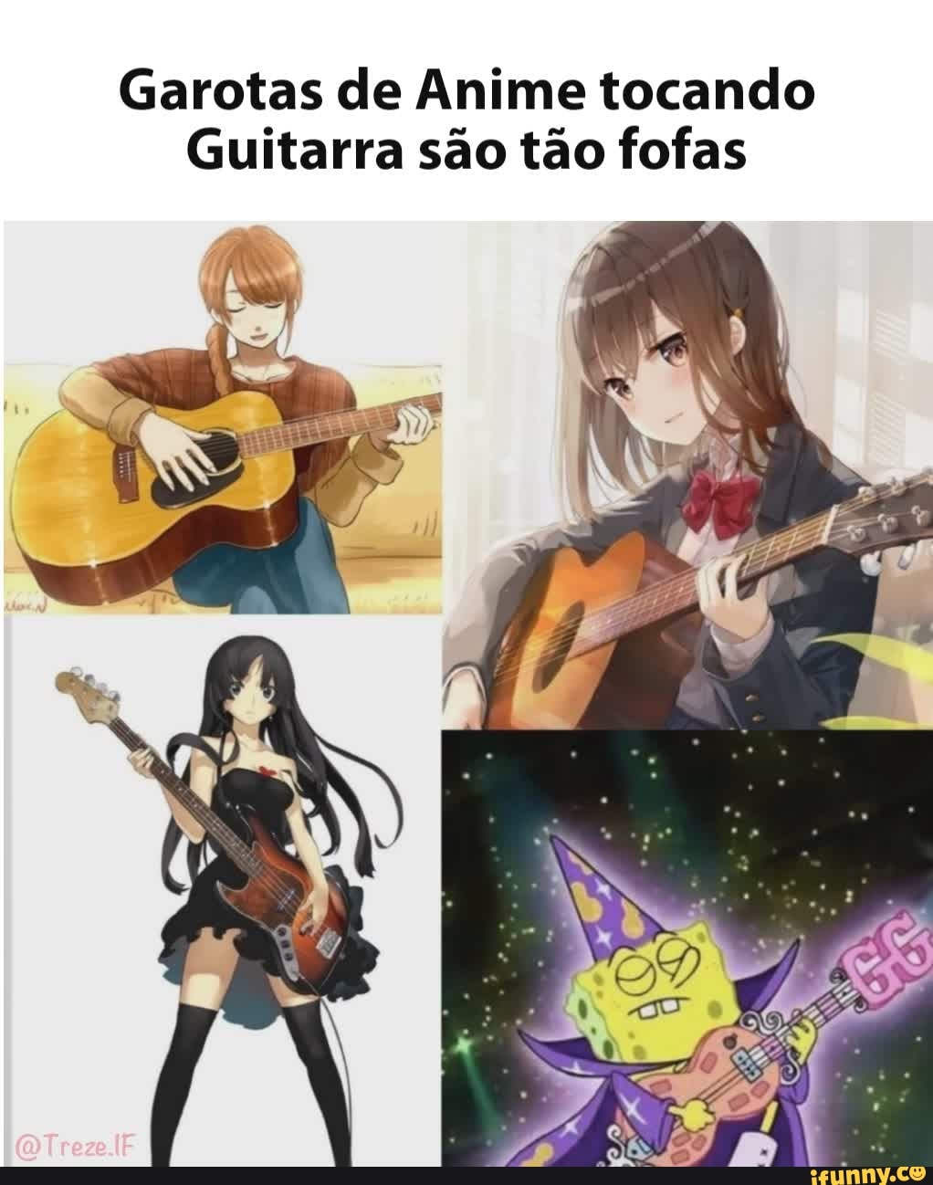 Garotas de Anime tocando
Guitarra são tão fofas
