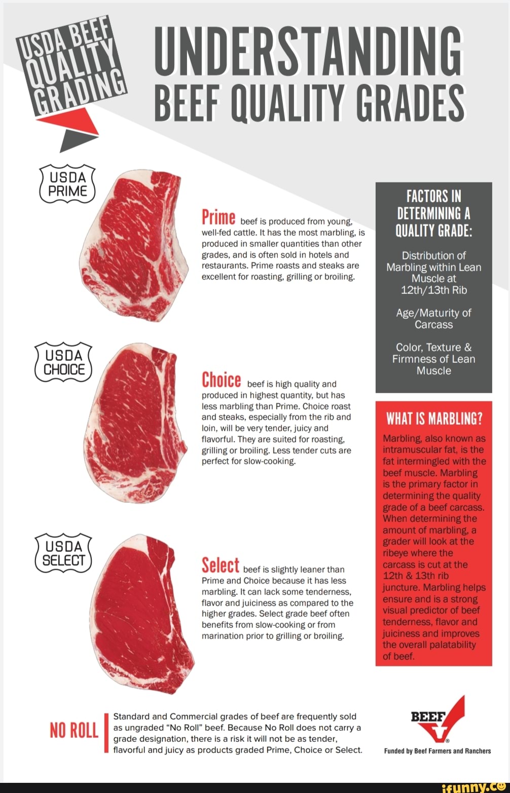 UNDERSTANDING BEEF QUALITY GRADES FACTORS IN DETERMINING QUALITY GRADE ...