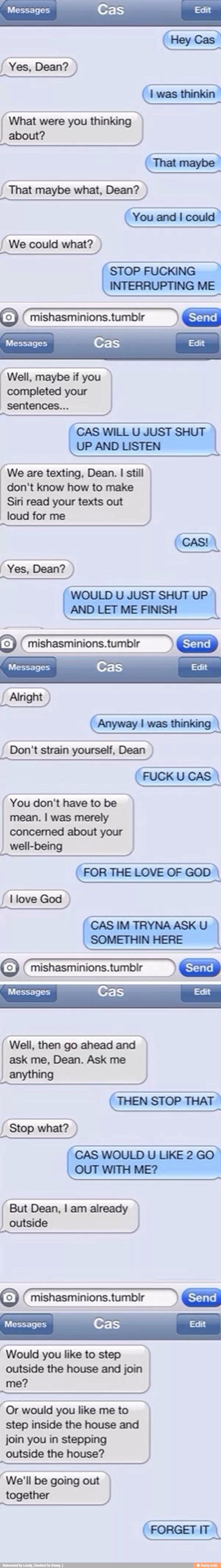 Messages
I was thinkin
O
I
about?
Cortsahoa)
You and I could
completed your
sentences...
CAS WILL U JUST SHUT