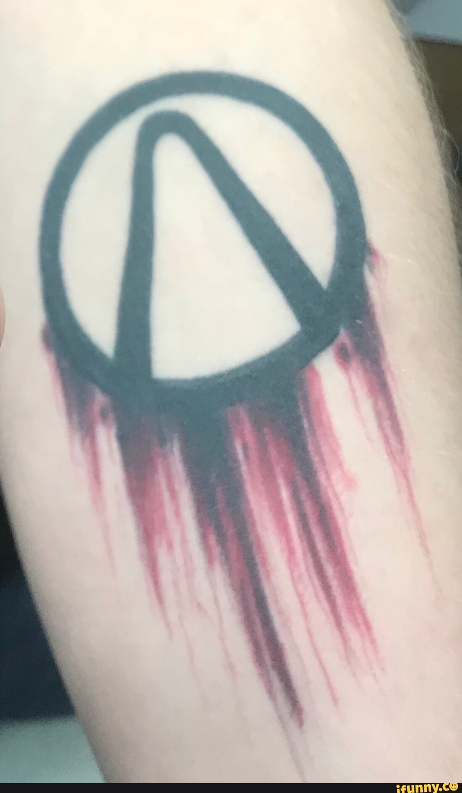 Jason Lee Music  Late post but got this banger done for my birthday  picture of it healing Borderlands vault hunter logo with a galaxy  background  borderlands tattoo borderlandstattoo borderlands3  vaulthunter 