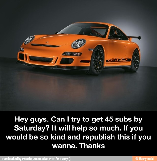 Hey guys. Can I try to get 45 subs by
Saturday? It will help so much. If you
would be so kind and republish this if you
wanna. Thanks - Hey guys. Can I try to get 45 subs by Saturday? It will help so much. If you would be so kind and republish this if you wanna. Thanks