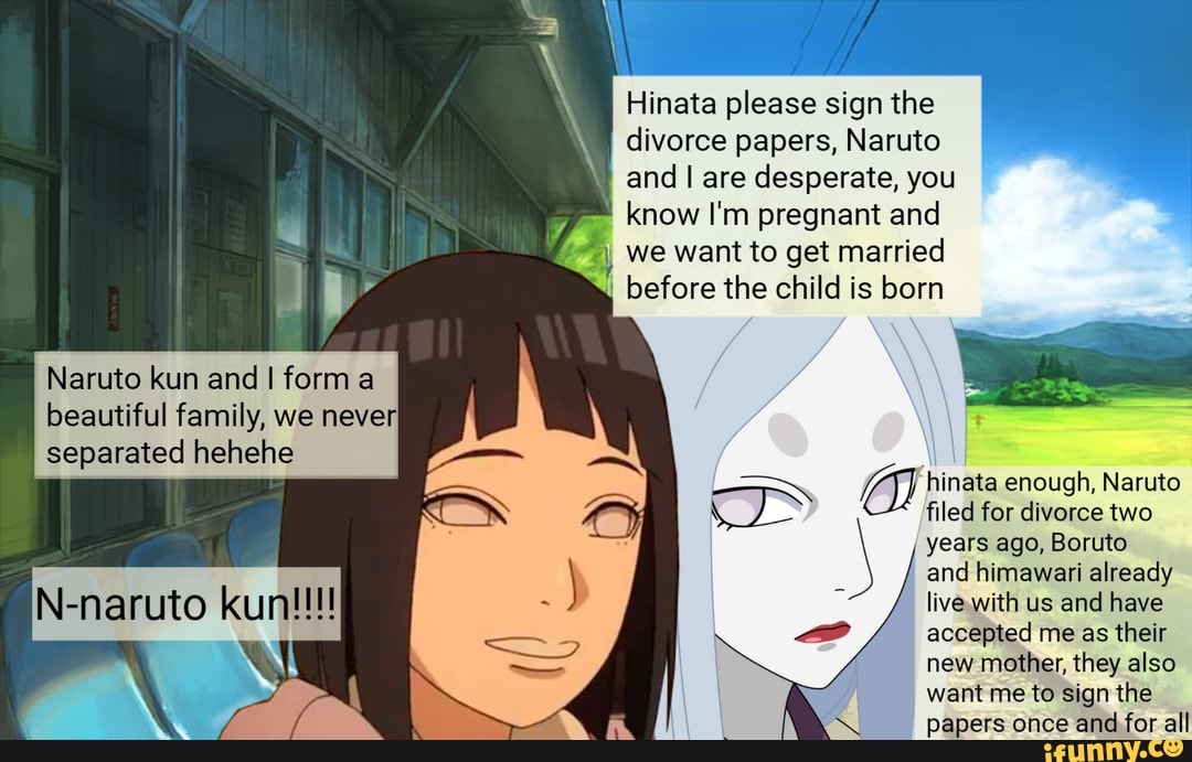 Do you think it's possible that Naruto will divorce Hinata in