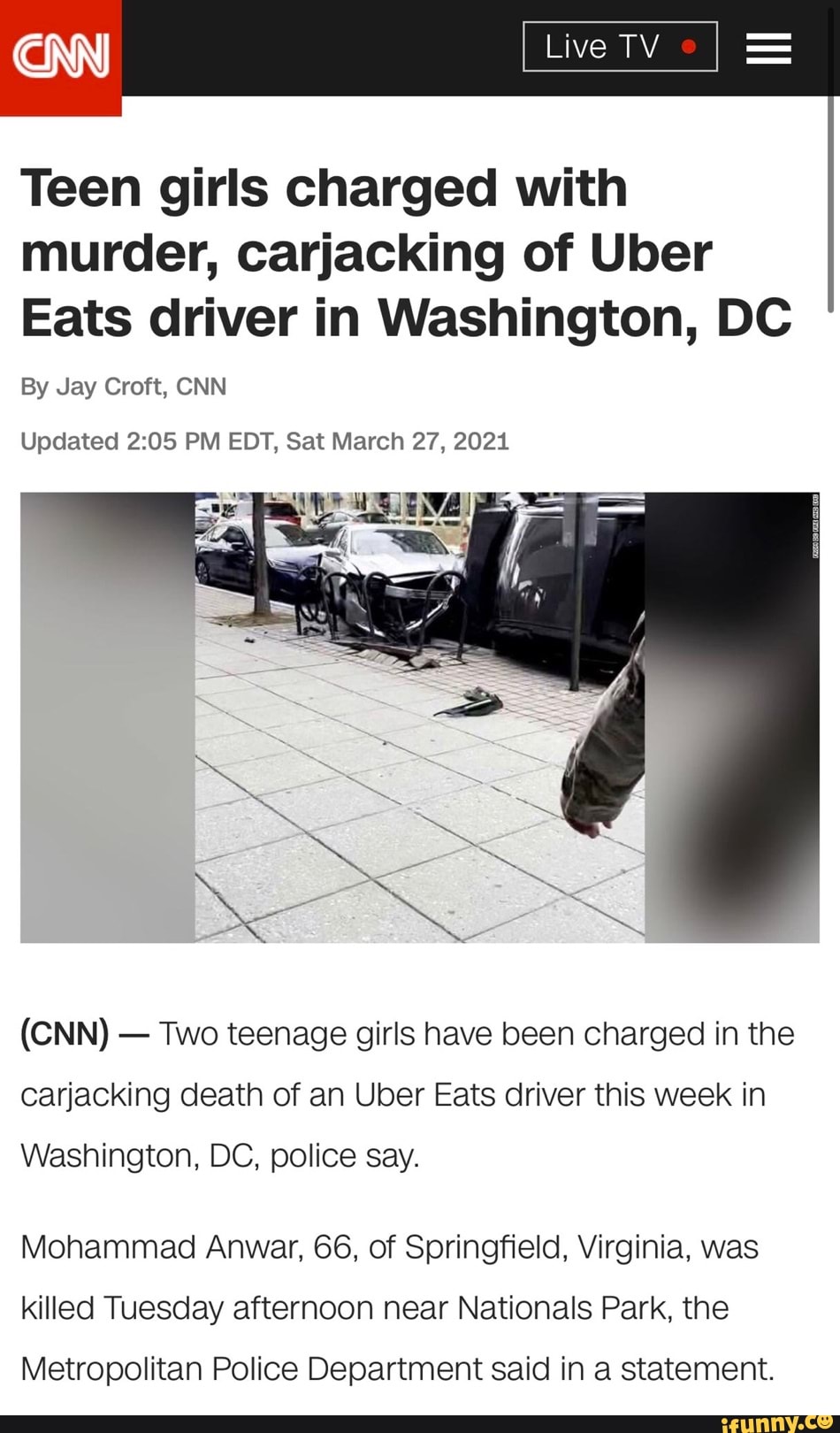 LiveTV oI Teen girls charged with murder, carjacking of Uber Eats ...