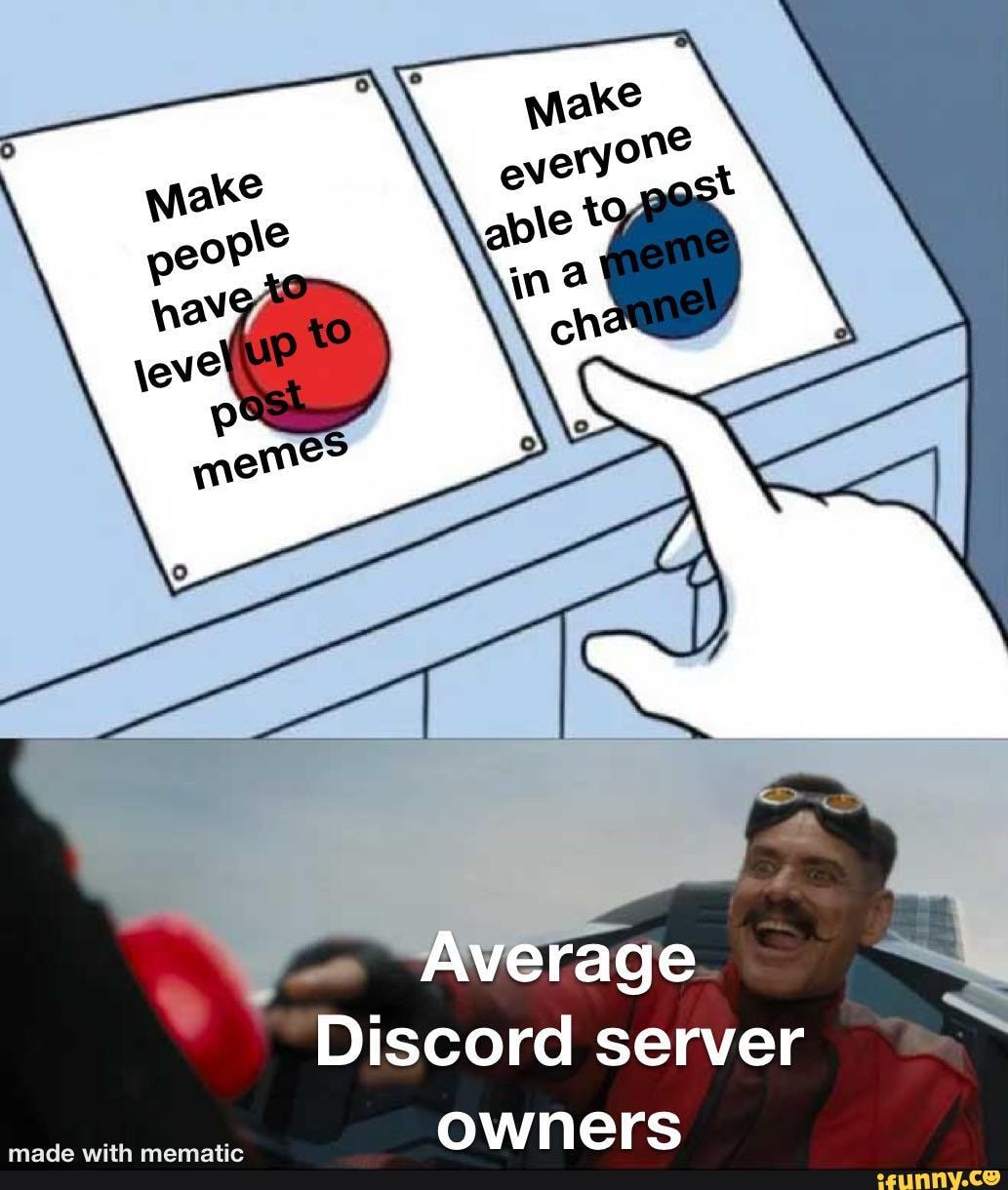 Average discord server : r/memes