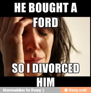 HE BOUGHT A
SO I DIVORCED
HIM
