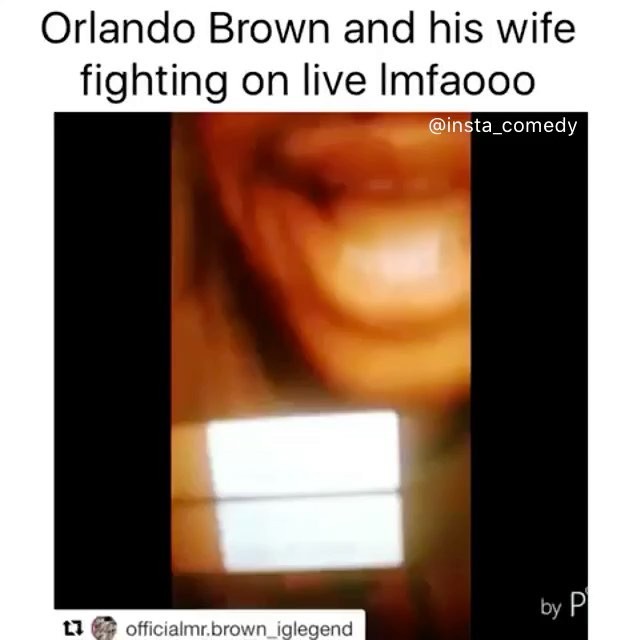 Orlando Brown And His Wife