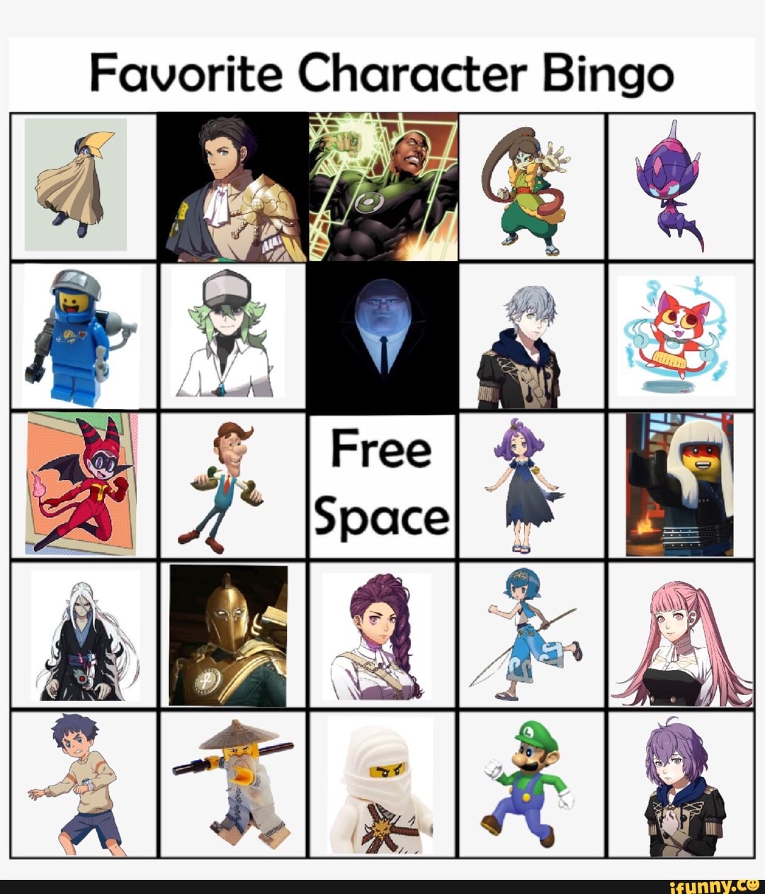favorite-character-bingo-ifunny
