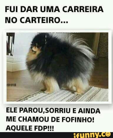 FUI DAR UMA CARREIRA
NO CARTEIRO...
ELE PAROU,SORRIU E AINDA
ME CHAMOU DE FOFINHO!
AQUELE FDP!!!