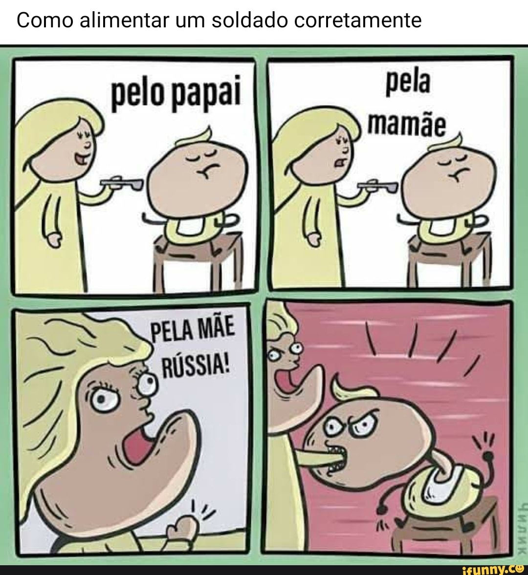 Como alimentar um soldado corretamente