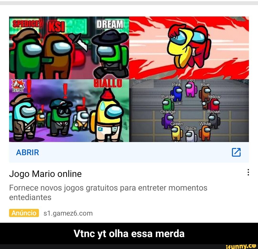 ABRIR
Jogo Mario online
ES
Orange: Brovm
Green
Fornece novos jogos gratuitos para entreter momentos entediantes
Vtnc yt olha essa merda - Vtnc yt olha essa merda