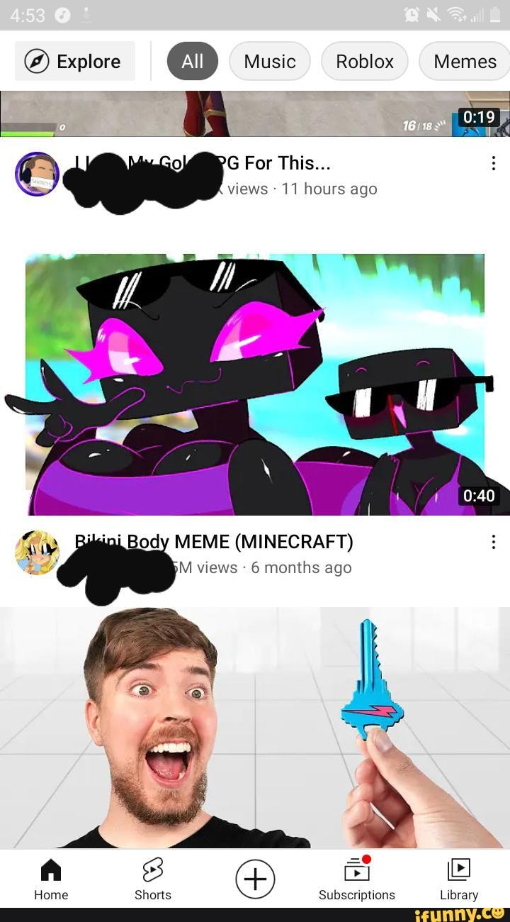 Explore Music Roblox Memes G For This Views 11 Hours Ago Body Meme Minecraft M Views 6 1353