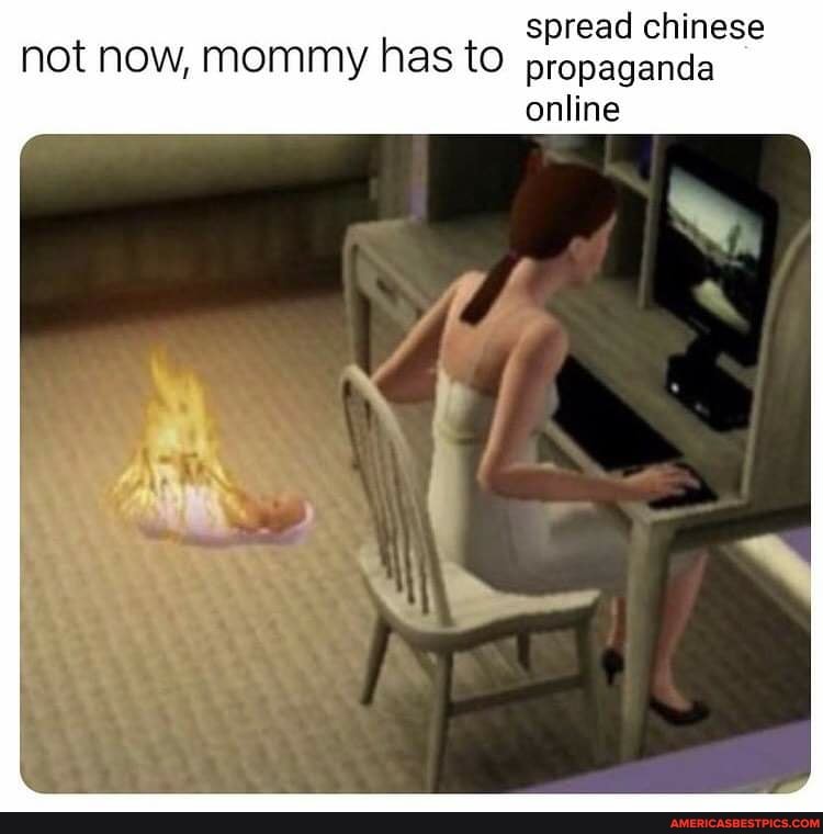 spread chinese not now, mommy has to propaganda
online