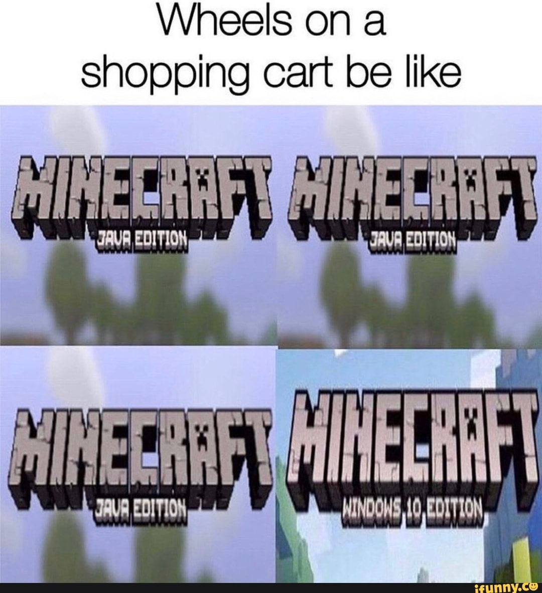 Wheels on a shopping cart be like iFunny Brazil