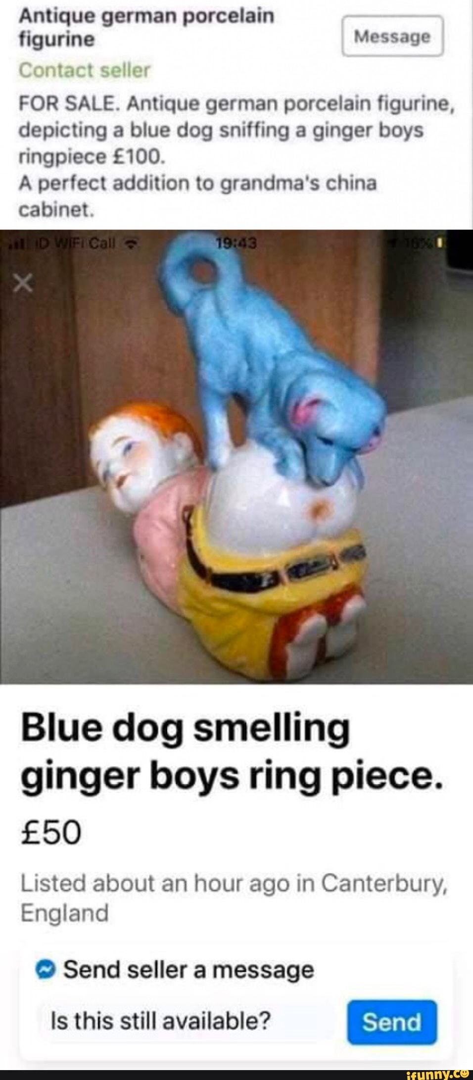 Antique german porcelain figurine Message Contact seller FOR SALE