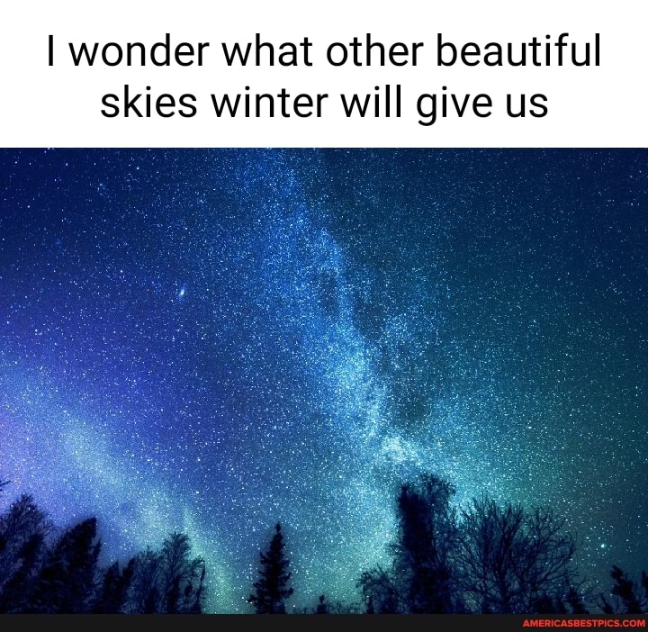 I wonder what other beautiful skies winter will give us