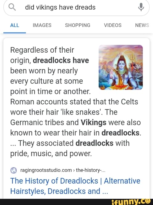 did vikings have dreadlocks