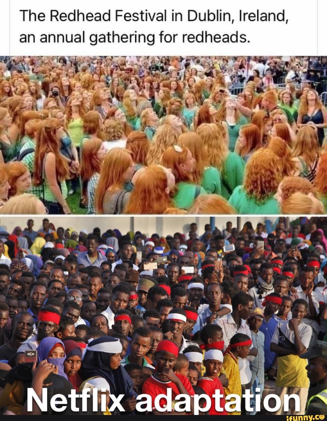 The Redhead Festival in Dublin, Ireland, an annual gathering for