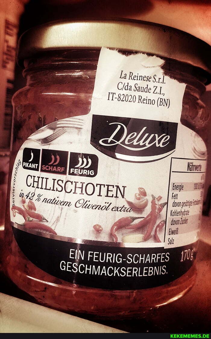 IN
EIN FEURIG- SCHARFES SCHMACKSERLEBNIS.